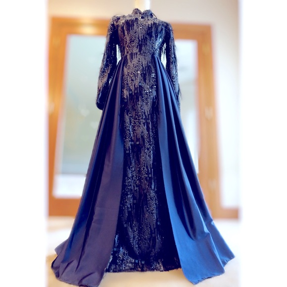 fancy dark blue dress Twirl Prom 3018 74-002 / Periwinkle / 6 main image 1